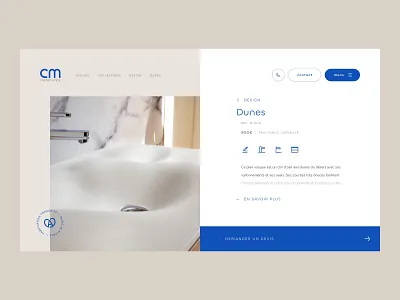 CM Distribution - Product Page architecture bathroom craftsmanship e commerce interior design invoice product design product page splitscreen sticky ui ui ux ux
