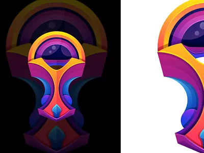 TRALOVE clan color colorful gradient graphic design logo logotype modern symbol vector