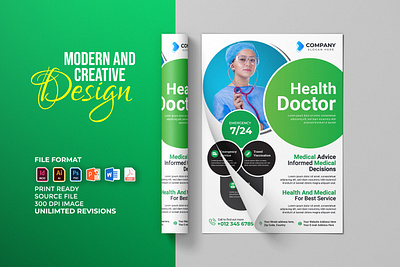 Modern & Creative Corporate Digital Flyer Design business creative design digital digital flyer doctor flyer eflyer fitness flyer flyer design medical flyer modern professional promotion promotion flyer template unique