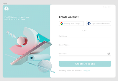 Login/ Signup UI graphic design ui