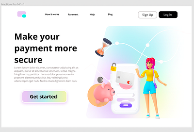 Landing Page UI graphic design ui