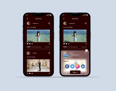 Daily UI Challenge (Day 10 - Social Share) design ui
