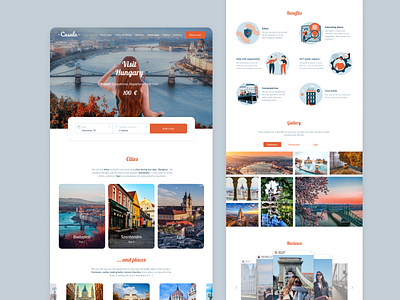 Redesign of tour`s landing page design landing page redesign tour travel ui ux