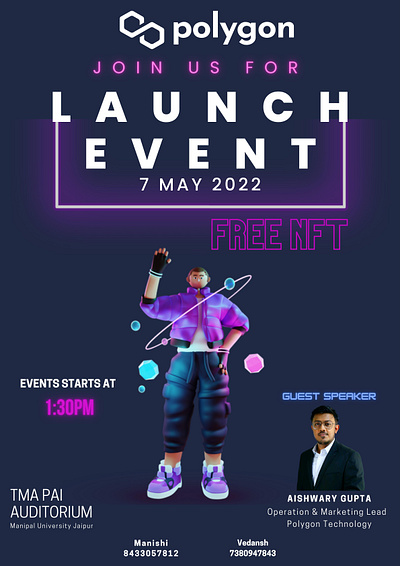 Polygon Launch Event animation graphic design