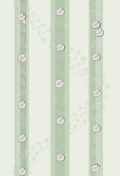 Whoops a Daisy, Primrose and Oak (Repeat Pattern) adobe illustrator digital art digital illustration fabric design graphic design homewares repeat pattern spd spoonflower surface pattern design textile design wallpaper design