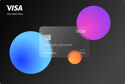 Frosted glass creditcard branding card creditcard design frosted frosted glass glass glass effect illustration logo payment