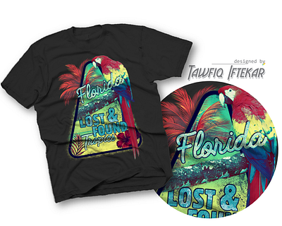 Florida Lost and found adobe photoshop beach t shirt florida summer shirt t shirt design