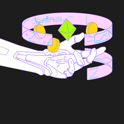 Advanced trader design illustration