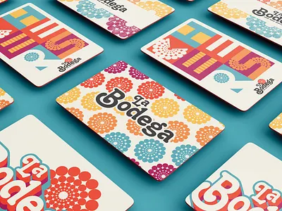 La Bodega Gift Cards 70s branding design gift card graphic design groovy illustration layout logo print retro typography vector