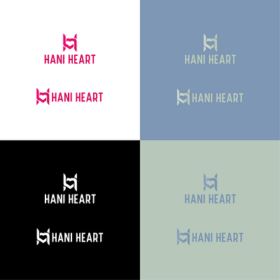 Hani Heart - Letter H Logo Design Template branding business logo co company creative design graphic design h letter h letter love hani heart heart letter logo logo love love logo modern new simple trending vector