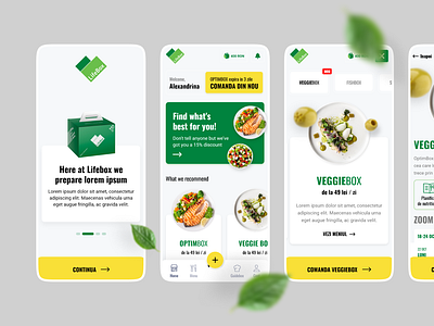 Fully prepped meals app app concept design platform ui ux