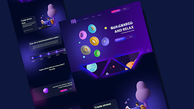 Hypno Cryptocurrency Exchange landing page branding crypto cryptocurrency cryptocurrency exchange exchange logo ui