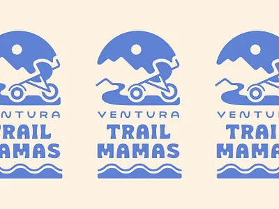 Ventura Trail Mamas beach brand identity branding california custom type design hand lettering illustrator lettering logo mother mountains nature outdoors parent running stroller typography typography art vector