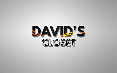 DAVID'S CLOSET LOGO CONCEPT DESIGN 3d animation graphic design logo motion graphics ui