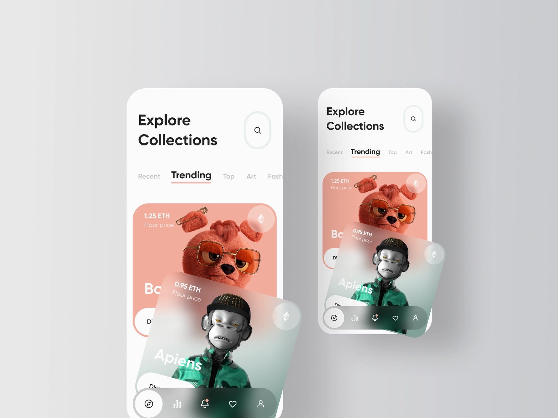 MBOX - NFT Marketplace Mobile App by Jack R. for RonDesignLab ⭐️ on Dribbble