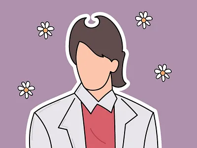 Chandler Bing Illustration friends graphic design illustration illustrator portrait vector art