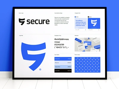 Secure Brand Identity Design brand design brandbook branding creative logo futuristic identity logo logo design logo mark logo redesign logo type modern logo protect secure security shield stationery symbol tech technology