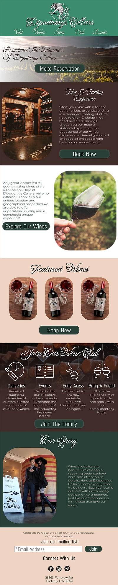 Dipodomys Cellars brand identity branding copywrite copywriting design graphic design logo ui
