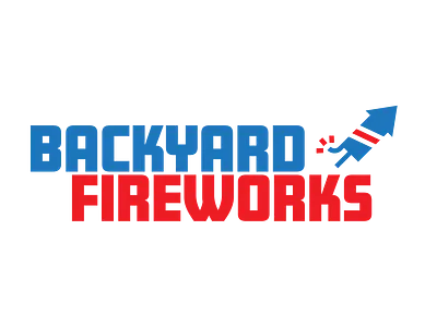 Backyard Fireworks brand design branding branding design fireworks graphic design logo logo design typography youtube