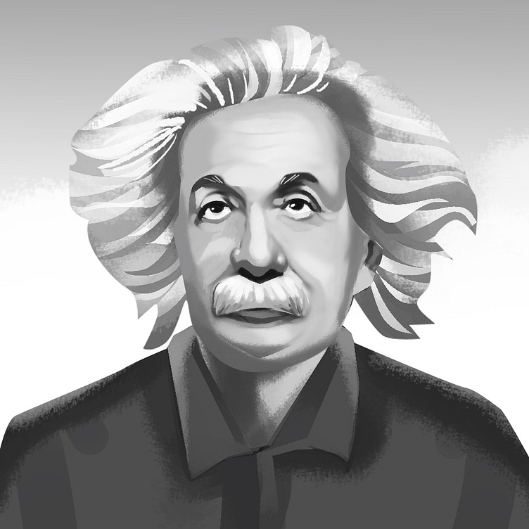 Albert Einstein by Jetlir on Dribbble