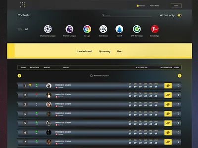 Scoreboard- web design clean design dribbble education football game gaming home page interface landing page nft online learning responsive soccer sport sports typography ui web design website design