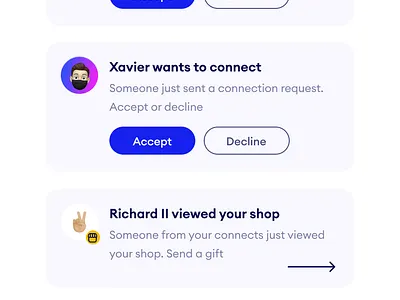 Notification tag for social media app design figma notification tag social app notification ui design