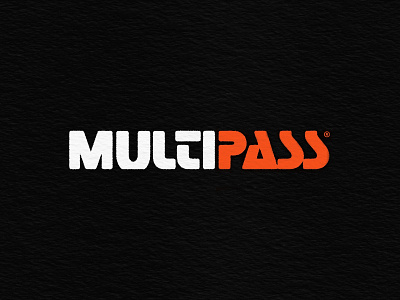 MultiPass - Unused Logo Concept branding custom design future futuristic lettering logo multi pass sci-fi tech type typography