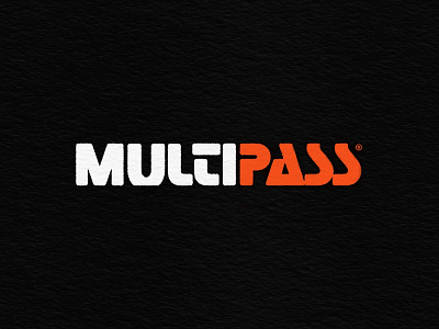 MultiPass - Unused Logo Concept branding custom design future futuristic lettering logo multi pass sci fi tech type typography