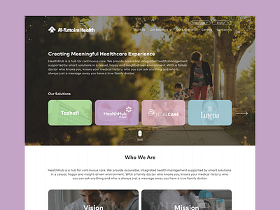 Al Futtaim Health Website design logo ui user research ux vector