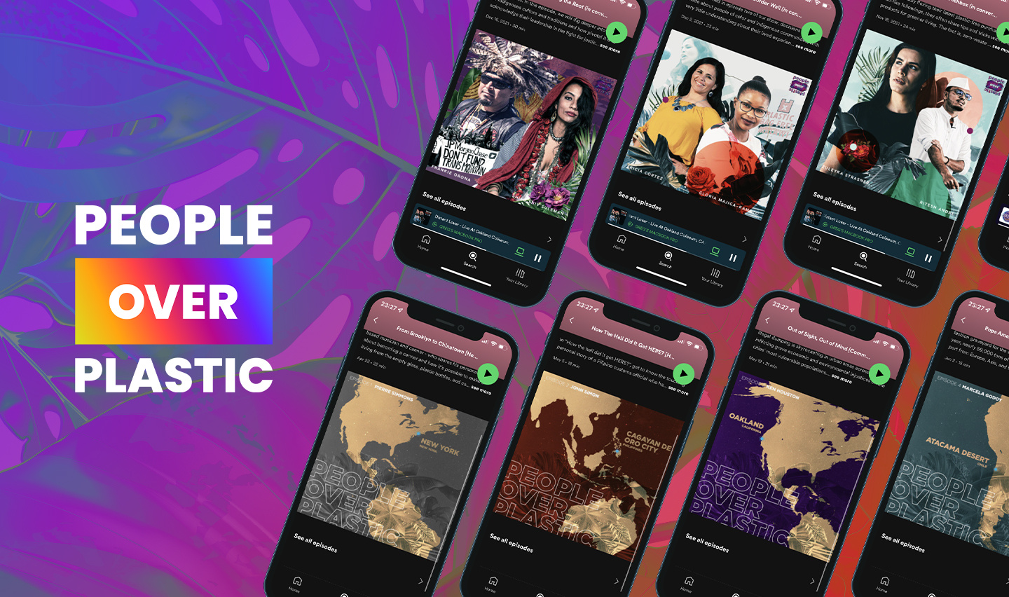 People Over Plastic digital art environment graphic design photoshop podcast pollution social design