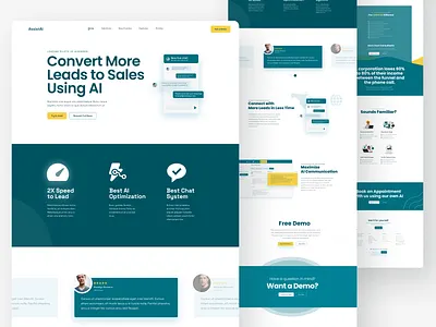 SAAS landing page design | Real Mehedi ai clean landing page home homepage landing landing page landing page design minimal modern saas saas landing page saas website site web app web design web site web uiux website website design website ui