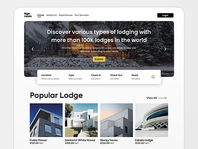 Ngeroom - Booking Service airbnb airbnb design apartment booking booking app booking system booking web design bookings branding clean design landing page logo property ui ux web