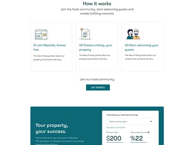 Host Experience host inspiration landing page tooltip travel