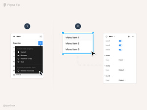 Use nested instances in Figma by Bunin Dmitriy on Dribbble