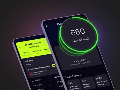 Fintech Mobile App app bank bank account credit credit card credit score design finance financial financial app fintech mobile mobile app mobile banking money money transfer pay payment paypal ui