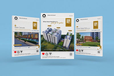 Social Media Post for Real Estate ads banner design digital marketing digital media graphic design india instagram post post poster real estate social media social media marketing social media post surat
