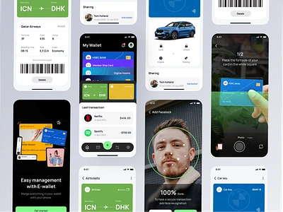 E-Wallet Mobile App app design bank bank ap bank card credit card finance financial financial app fintech fintech app illustration ios mobile mobile app money transfer money transfer app payments product design savings transactions