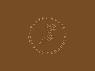 Flower Line Art Design boho botanical branding design feminine flower logo graphic design hand drawn logo illustration lineart logo watermark logo