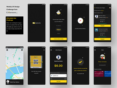 Nearby Affordable Gas Station 2020 trends app design appdesigninspiration design logo ui uiux webdesign
