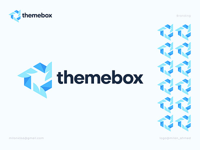 ThemeBox Logo Concept brand brand identity branding devignedge icon identity logo logo design logo mark logodesign logos logotype modern logo typography vector