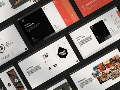 Feuerdorf - Brand manual brand manual branding corporate identity design europe food graphic design logo outdoor restaurant vienna
