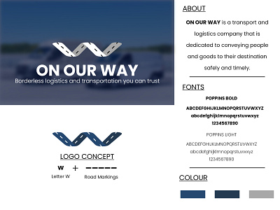 Branding for a fictional transportion and logistics company branding design graphic design illustration logo typography