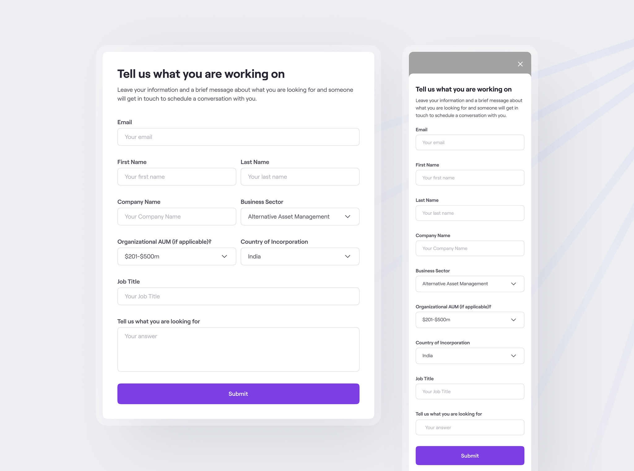 Contact us form UI by Pavan on Dribbble