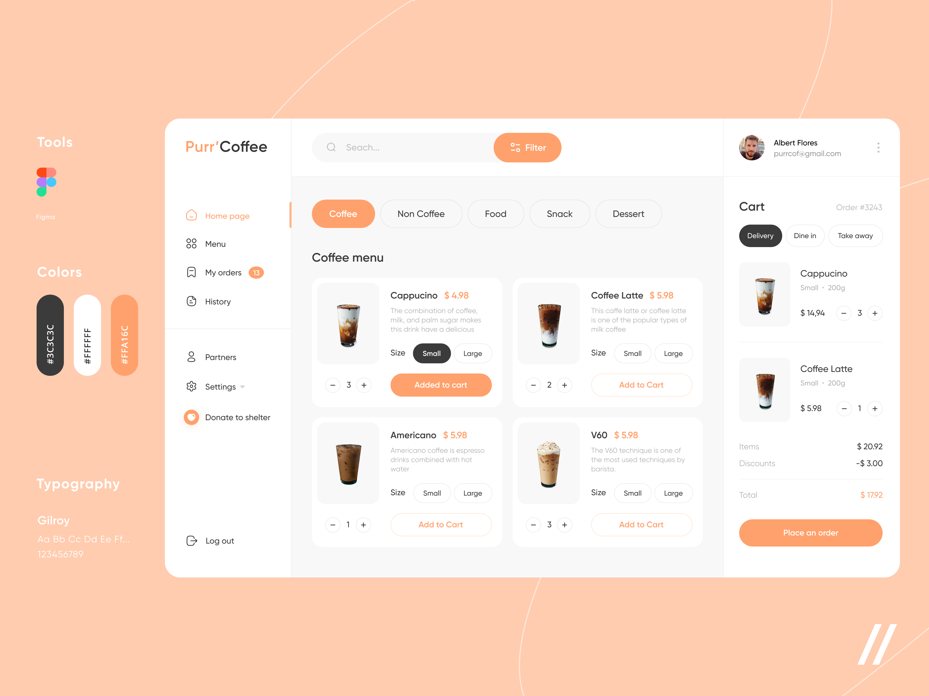 Cafe POS System by Daria Kravets for Purrweb UI/UX Agency on Dribbble
