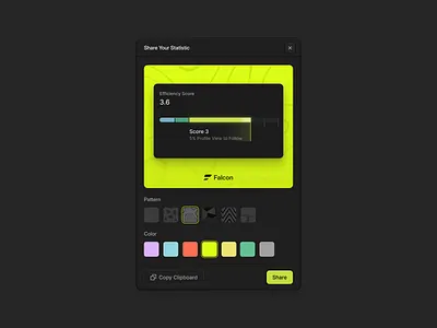 Share modal analytics dashboard modal modal popup saas seo
