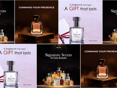 Social Media Posts for Signor Choice branding canva design graphic design motion graphics poster design social media content