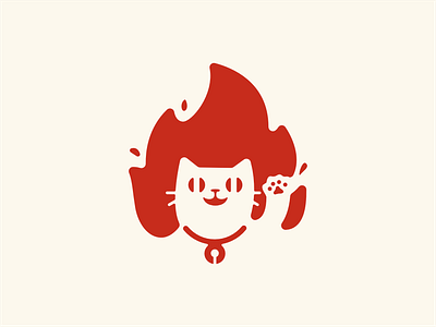 onfire cat brand cat design illustration logo logodesign onfire vector