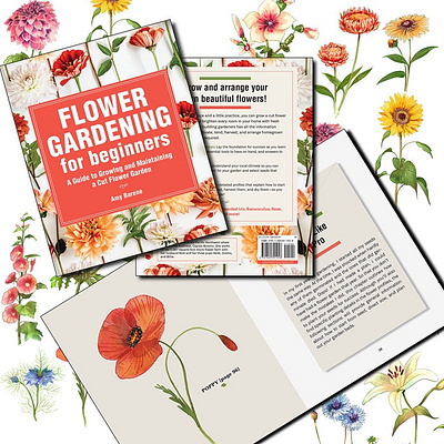 Flower Gardening X Liam O'Farrell book botanical flowers gardens informative plants watercolor