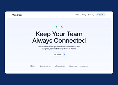 Slack & Asana Project Management Software asana blue clean design collab collaboration landing page project management project management tool slack software task task list tasks team team management teamwork ui design web design website workspace