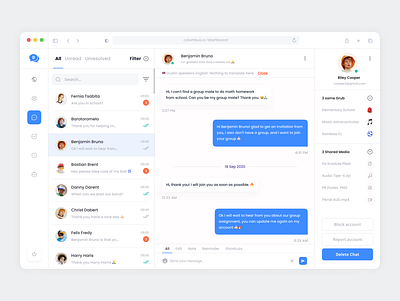 BocilChat - Dashboard chat chatting clean comments creative dashboard dashboard app dashboard design design desktop graphic design interface media minimal modern product design ui ui design ux ux design